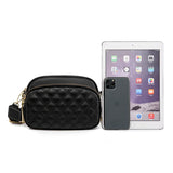 Weiyinxing Women Luxury Brand Shoulder Bags Woven Wide Shoulder Strap Handbags Fashion Lozenge Genuine Leather Female Messenger Bag Wallet