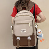 Weiyinxing Female Yellow Waterproof Book bag High Capacity Women School Bag Kawaii Lady Laptop Trendy Travel College Backpacks Girl