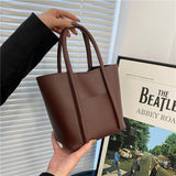 Weiyinxing Women HandBag New 2023 Spring One Shoulder Armpit Bag European American Wind Large Capacity Retro Bucket Shaped Tote Bag