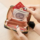 Weiyinxing Wallets Purses for Women Card ID Holders Simple Fashion Plush Bag Bolso De Mujer Woman Wallet Pink Women's Wallet Luxury