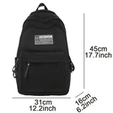 Weiyinxing White Travel Waterproof Student Backpack Girl Kawaii Nylon School Backpack Women Laptop Lady Cute College BookBag Fashion