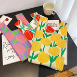 Weiyinxing Handmade Knit Handbag Women Wrist Bag Japanese Casual Color Tote Bag Student Reusable Shopping Bags Purses and Handbags