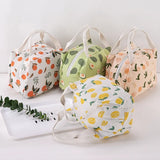 Weiyinxing Pc Cute Fruit Lunch Bag for Women Portable Insulated Lunch Thermal Bag Bento Pouch Lunch Container School Food Bag