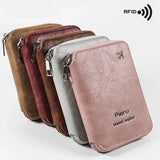 Weiyinxing Passport Bag Multi-functional RFID Anti-theft Brush Outbound Travel Storage Bag Simple Passport Holder 2024 New