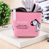 Weiyinxing Animals Soft PU Coin Purse Women Bag Zipper Wallet Key Coin Storage Bag Zebra Elephant Kawaii Mini Pouch ID Card Holders