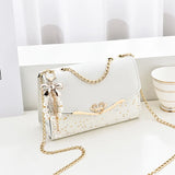 Weiyinxing Handbag for Women Bag Diamonds Shoulder Bag Purse Ladies Female Crossbody Bag Shining Messenger Clutch Bags Square