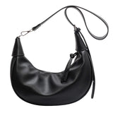 Weiyinxing Half Moon Hobo Bags For Women 2024 Latest Luxury Designer Handbag Soft PU Leather Pure Color Shoulder Crossbody Armpit Bag