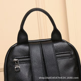 Weiyinxing Ladies Leather Backpack Bags Female Real Cowhide Women's Bag High Quality Woman Black School Natural Leather Backpacks