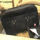 Weiyinxing 2024 New Women Japanese JK Uniform PU Bag Student Commuter School Bag Large Capacity One Shoulder Straddle Bag Handbag