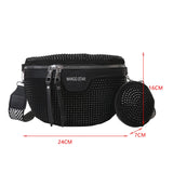 Weiyinxing Women's Waist Bag Single Shoulder Bag Fashion Chest Bag Girl's Waist Bag Outdoor Sports Backpack Belt Bag with Small Purse