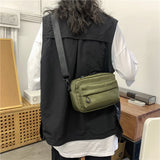 Weiyinxing Unisex Messenger Bag Travel Waist Bag Men's Chest Bag Backpack Casual Men's Shoulder Messenger Bag Nylon Phone Bag Purse