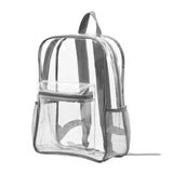 Weiyinxing Capacity Transparent Backpack Casual Zipper Waterproof Clear Backpack School Bag Visible PVC Backpack Travel Bag for Women