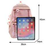 Weiyinxing Kawaii Itabag Women New 2024 Transparent Backpack Women Large Capacity Ita Backpack School Bags For College Student JK