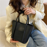 Weiyinxing Women HandBag New 2023 Spring One Shoulder Armpit Bag European American Wind Large Capacity Retro Bucket Shaped Tote Bag