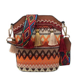 Weiyinxing Women's Bag Tassel Ethnic Handwoven Crossbody for Lady Bag Hippie Sling Shoulder Bags for Ladies Handbag §ã§å§ާܧÑ §ا֧ߧã§ܧѧñ