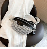 Weiyinxing Crossbody Bags for Women Fanny Waist Bag Casual Zipper Shiny Chest Phone Pack Lady Shoulder Bags Small Wallet Bolsas