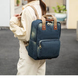 Weiyinxing female Backpack Big Capacity Fashion Style Cowboy Cotton Women Backpacks Travel Bags School bag Rucksac totes Computer bag