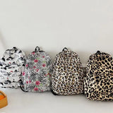 Weiyinxing leopard print Women Backpack Large capacity schoolbag for Teenagers Girls backpack Travel female shoulder bag bagpack