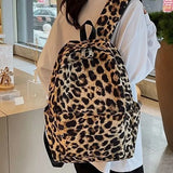Weiyinxing leopard print Women Backpack Large capacity schoolbag for Teenagers Girls backpack Travel female shoulder bag bagpack