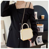 Weiyinxing Bags on Sale 2024 High Quality Westernized Minimalist and Versatile High-end Box Bag New Exquisite Chain Crossbody Bag