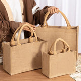 Weiyinxing Sizes Shopper Bag Top Handle Shopping Tote Retro DIY Shopping Bag Women's Shopper Purse Summer Beach Handbag