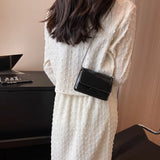 Weiyinxing Year's Popular Super Popular Small Bag 2024 Summer Popular Versatile Chain Messenger Bag Fashion Mini Square Sling Bag