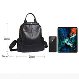 Weiyinxing Ladies Leather Backpack Bags Female Real Cowhide Women's Bag High Quality Woman Black School Natural Leather Backpacks