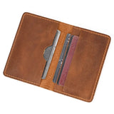 Weiyinxing Leather Card Holder Purse ID Card Real Leather Rfid Card Case Clutch Wallets Slots for Men Women Mini Slim Short Purse