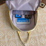 Weiyinxing Female Travel College Backpack Trendy Women Kawaii Student Laptop BookBag Cool Girl Nylon School Backpack Cute Lady Teen