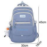 Weiyinxing High Capacity Red Leisure College Backpack Trendy Women Fashion Nylon Laptop Book Bags Girl Cute Travel School Bag Female