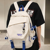 Weiyinxing Girl Travel Nylon Backpack Trendy Men Women Leisure SchoolBag Male Lady Book Bag Fashion Female Laptop Packet College Unisex