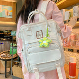 Weiyinxing Female Yellow Laptop College Backpack Fashion Lady Kawaii Book Bag Cool Women Nylon Student Backpack Girl Cute School Bag