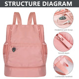 Weiyinxing Outdoor Beach Storage Backpack Sports Equipment Bags Fitness Bag For Men&Women Wet Dry Separation Knapsack Swimming Bag