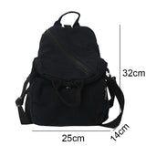 Weiyinxing Canvas Laptop College Student Backpack Girl Vintage School Bag Cool Women Travel Backpack Female Trendy Book Bags Fashion