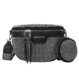 Weiyinxing Women's Waist Bag Single Shoulder Bag Fashion Chest Bag Girl's Waist Bag Outdoor Sports Backpack Belt Bag with Small Purse