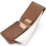 Weiyinxing Leather ID/Credit Card Holder Bifold Front Pocket Wallet with RFID Blocking Business Card Holder Genuine Leather