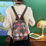 Weiyinxing Leather Backpack Women Fashion Wild Trend Casual Small Ladies Travel Bag Backpack for Teenage Girls