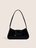 Weiyinxing Sense Retro Women Underarm Bag 2024 Spring New PU Leather Lady Commuter Shoulder Bags Solid Small Handbags