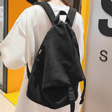 Weiyinxing Girl Corduroy Fold Green Backpack Cool Design Female Travel College Backpack Fashion New Lady Cute Women Laptop Book Bags