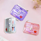 Weiyinxing Laser Women's Wallet Cute Design Large Capacity Multi -card Cash Coin Purse Pocket Pocket Love Pattern Accessories