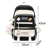 Weiyinxing Lady Laptop Kawaii Waterproof Backpack New Female College Bag Women Harajuku Book Backpack Girl Travel School Bag Fashion