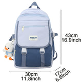 Weiyinxing Female Yellow Waterproof Book bag High Capacity Women School Bag Kawaii Lady Laptop Trendy Travel College Backpacks Girl