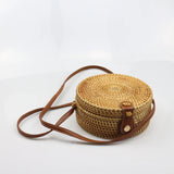 Weiyinxing Woven Women'S Shoulder Bag Round Straw Beach Bags Female Bohemian Handbag Luxury Designer Handmade Crossbody Bag Bali Box