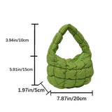 Weiyinxing New Women's Totes Bags Cloud Bag Pleated Underarm Bag Girl Shoulder Crossbody Bags Women Small Tote Bag Quilted Cloud Bags