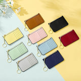 Weiyinxing Color Card Holder for Women Super Thin Small Female Wallet Pu Leather Mini Business ID Credit Card Case Women's KeyChain