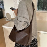 Weiyinxing Retro Shoulder Bag Women 2024 New Trendy South Korean Tote Bag All-Match Large Capacity Shoulder Bag Handbag for Women