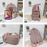 Weiyinxing Aesthetic Women Backpack School Bag for Teen Girls Japanese Korean Rucksack Student Bookbags Cute School Backpack Mochila