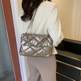 Weiyinxing Cotton Tote Bag Winter Puffy Quilted Handbags Women Nylon Padding Down Shoulder Bag 2024 Luxury Designer New Crossbody Bag