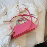 Weiyinxing Metal Short Handle Leather Crossbody Bags for Women 2024 Ladies Designer Handbags Ans Purses Casual Tote Bags