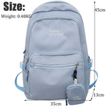 Weiyinxing High Capacity Male Female Nylon College Set Bag Cool Lady Backpack Men Women Book Bag Girl Boy Travel School Backpack